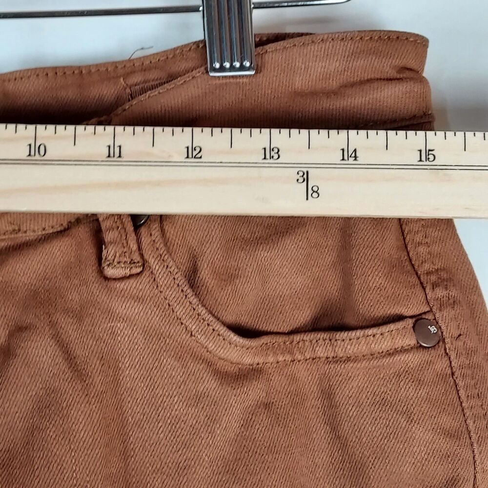 Judy Blue Womens XL Brown Mid Rise Denim Shorts Casual Summer - Picture 7 of 11